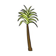 comic cartoon palm tree N5