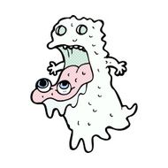 comic cartoon gross ghost N14