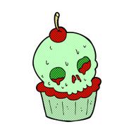 comic cartoon halloween cup cake N3