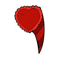 comic cartoon love heart symbol N3