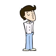 comic cartoon calm man N3