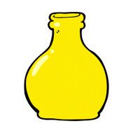 comic cartoon old glass vase N3