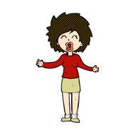 comic cartoon loud woman N3