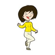 comic cartoon laughing woman N3
