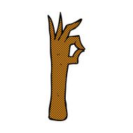 comic cartoon okay hand gesture N6