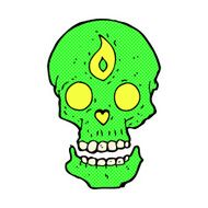 comic cartoon mystic skull N3