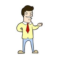 comic cartoon salesman N3