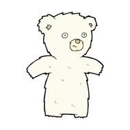 cute comic cartoon polar bear N10