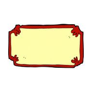 comic cartoon old frame banner N3