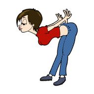 comic cartoon sexy woman N5