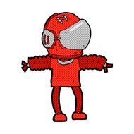 comic cartoon astronaut N35