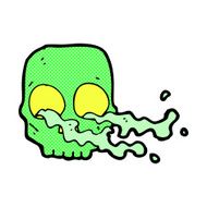 comic cartoon gross skull N2