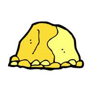 comic cartoon gold nugget N2