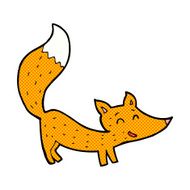 comic cartoon little fox N7