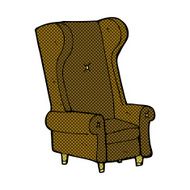 comic cartoon old chair N8