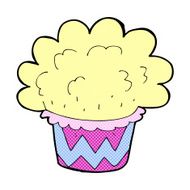 comic cartoon cupcake N19