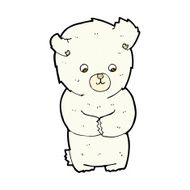 cute comic cartoon polar bear N12