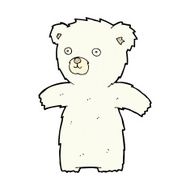 cute comic cartoon polar bear N14