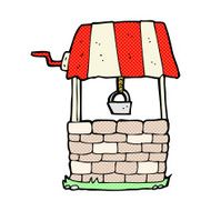 comic cartoon wishing well N7