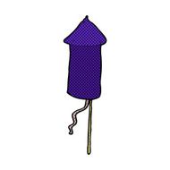 comic cartoon firework rocket N3