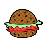comic cartoon hamburger N3