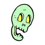 funny comic cartoon skull N8
