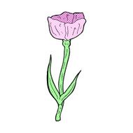 comic cartoon flower N97
