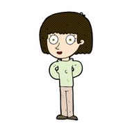 comic cartoon staring woman N13