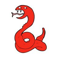 comic cartoon hissing snake N9