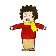 comic cartoon surprised man N41