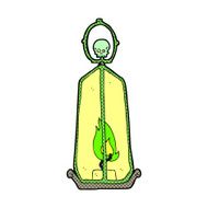 comic cartoon spooky lantern N10
