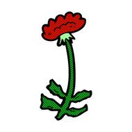 comic cartoon flower N98