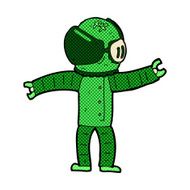 comic cartoon astronaut N36