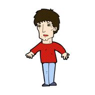 comic cartoon surprised man N42