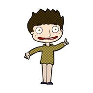 comic cartoon happy boy N67