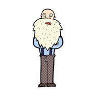 comic cartoon bearded old man N12