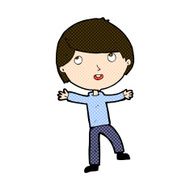 comic cartoon happy boy N68
