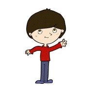 comic cartoon happy boy N70