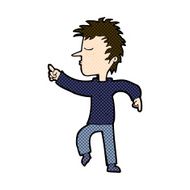 comic cartoon man pointing N59