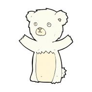 cute comic cartoon polar bear N16