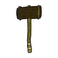 comic cartoon wooden hammer N4