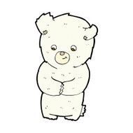 cute comic cartoon polar bear N17