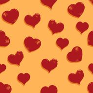 Vector Seamless Hearts Pattern Background N6