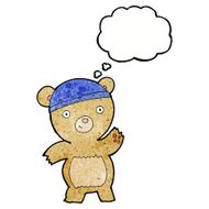 cartoon teddy bear with thought bubble N112