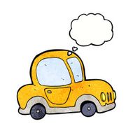 cartoon car with thought bubble N41