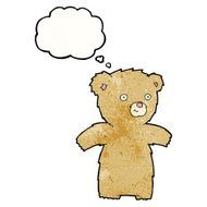 cartoon teddy bear with thought bubble N118