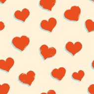 Vector Seamless Hearts Pattern Background N9