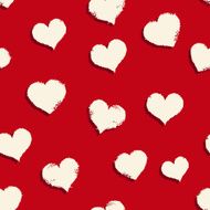 Vector Seamless Hearts Pattern Background N10