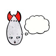 cartoon bomb with thought bubble N16