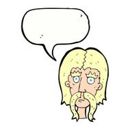 cartoon man with long mustache speech bubble N12